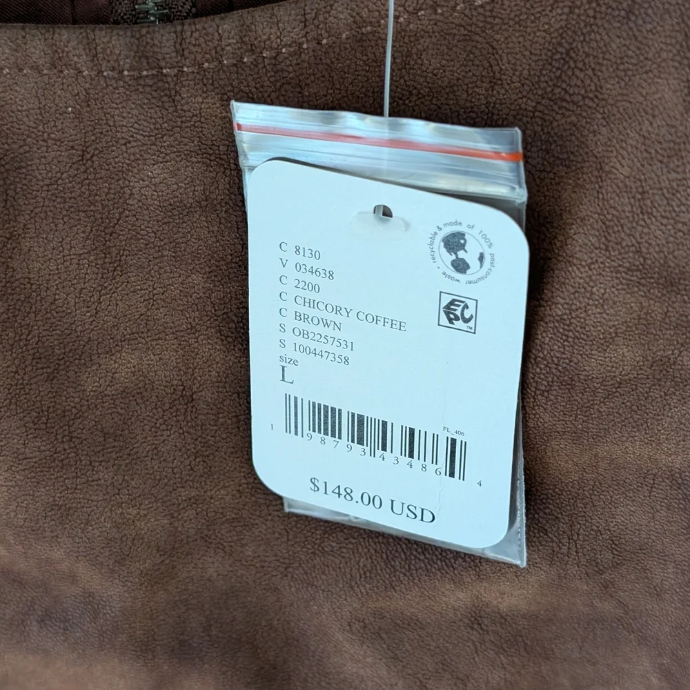 NWT Free People Atlas Sleeveless Faux Suede Mini Dress In Brown - L